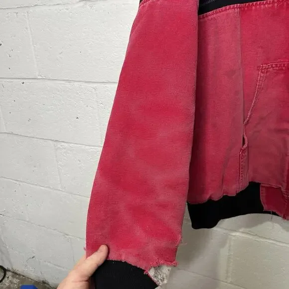 Vintage Carhartt Quilted Active Jacket “Red Aztec” J79 RED